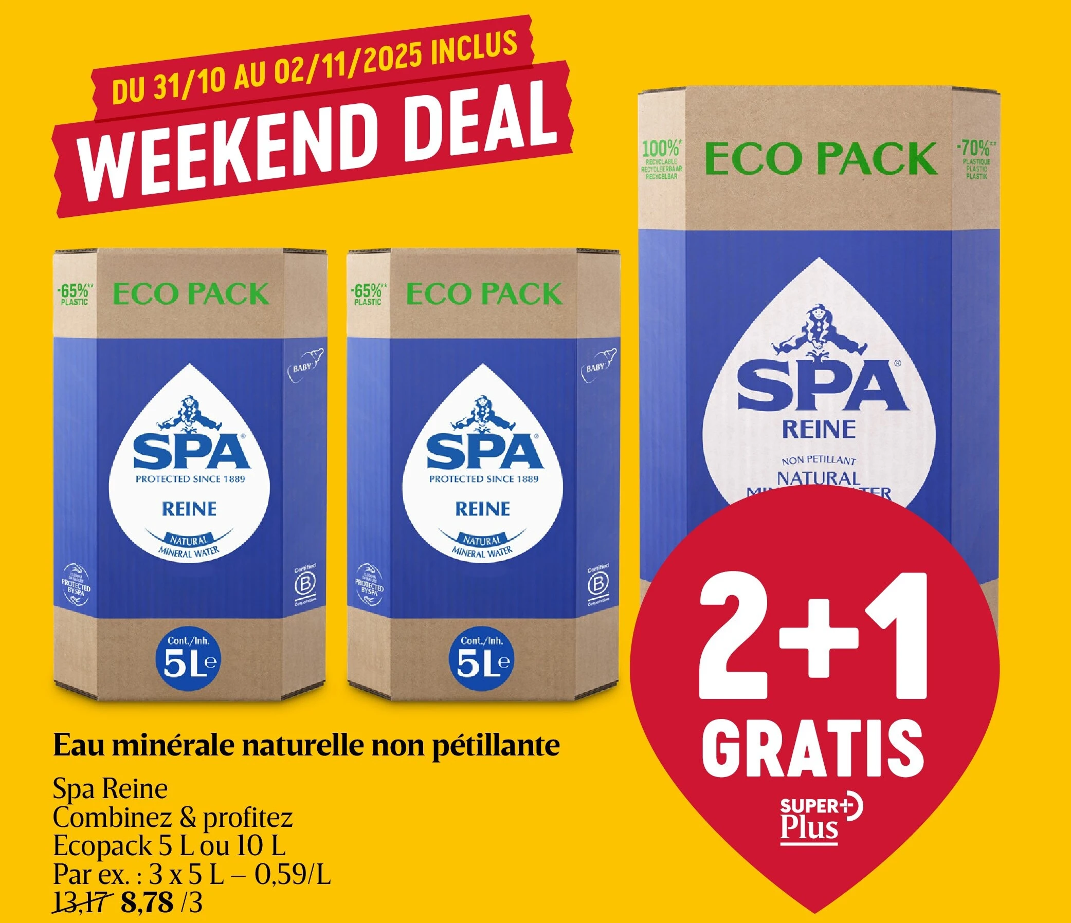 Eau minérale naturelle non pétillante