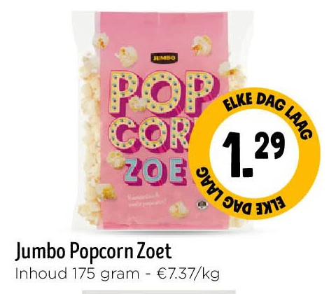 Jumbo Popcorn Zoet