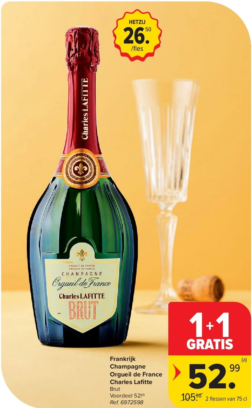 Frankrijk Champagne Orgueil de France Charles Lafi tte