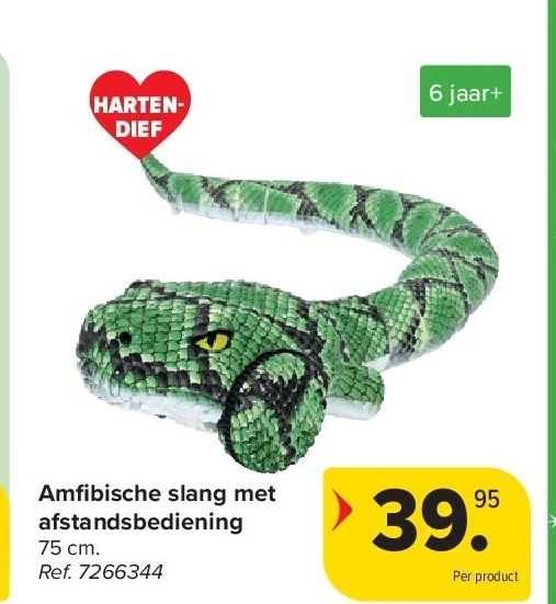 Amfibische slang met afstandsbediening