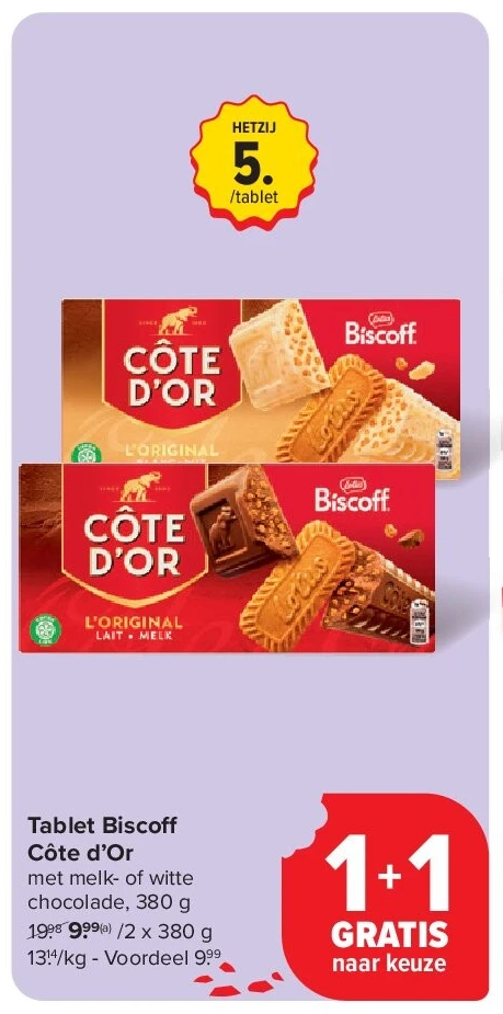 Tablet Biscoff Côte d’Or