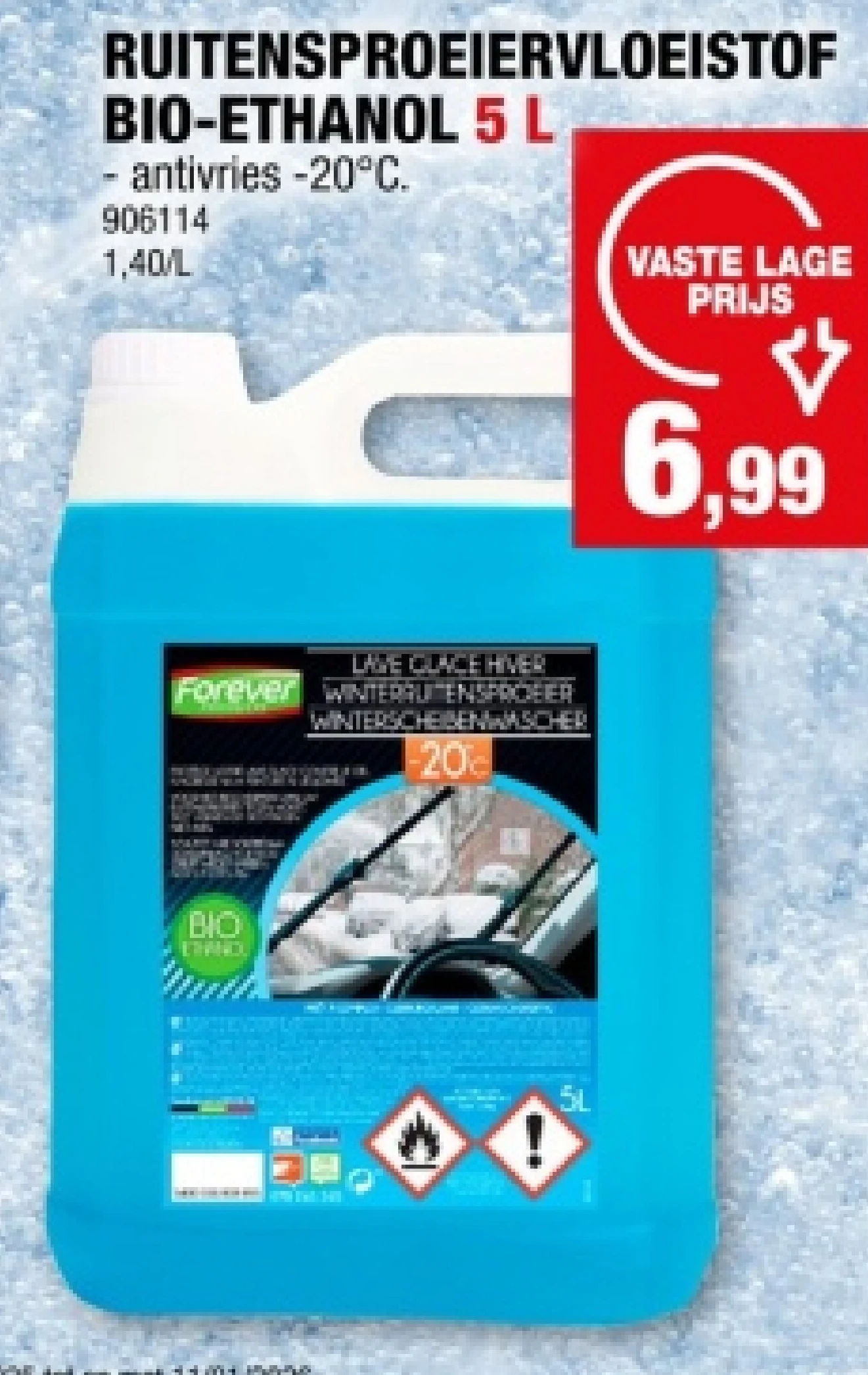 RUITENSPROEIERVLOEISTOF BIO-ETHANOL 5 L