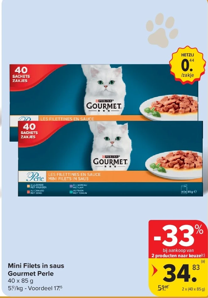 Mini Filets in saus Gourmet Perle