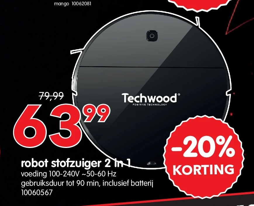 robot stofzuiger 2 in 1