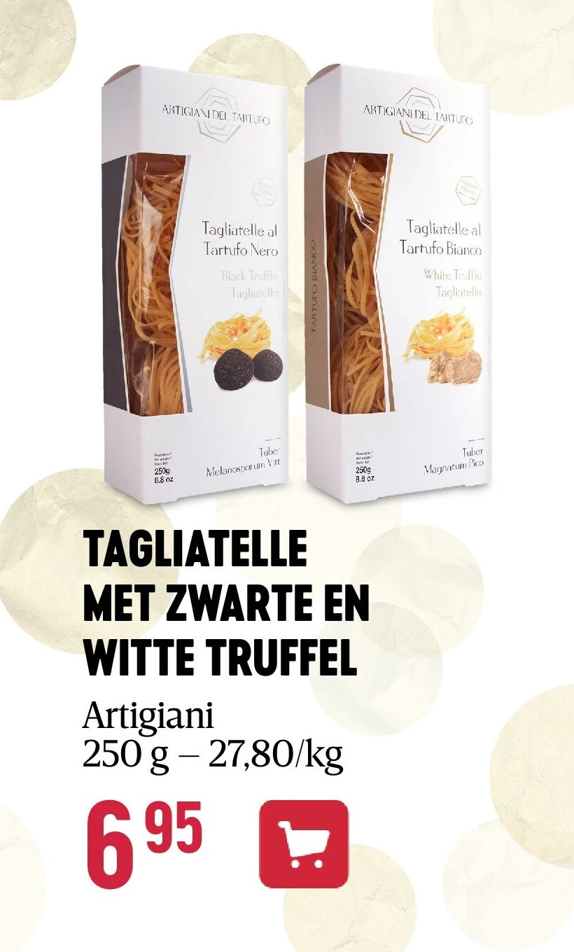 TAGLIATELLE MET ZWARTE EN WITTE TRUFFEL