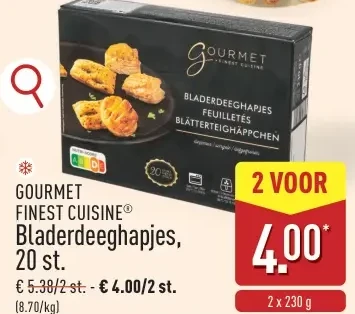 Bladerdeeghapjes, 20 st.