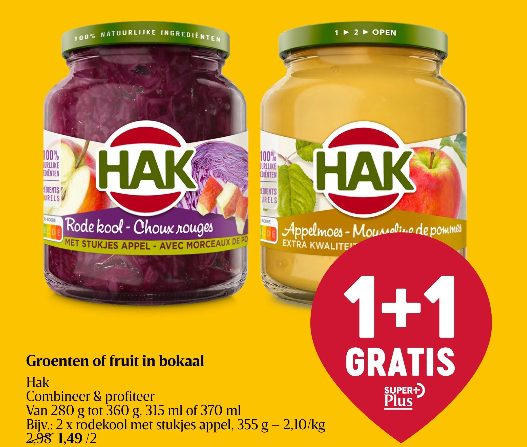 Groenten of fruit in bokaal