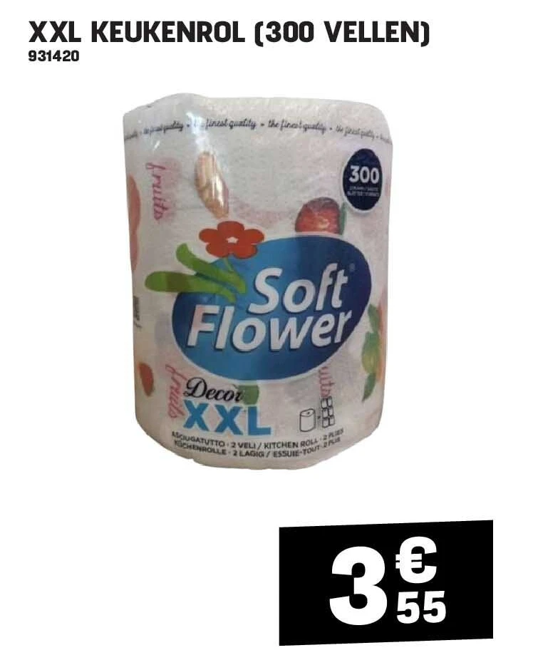 XXL KEUKENROL (300 VELLEN)