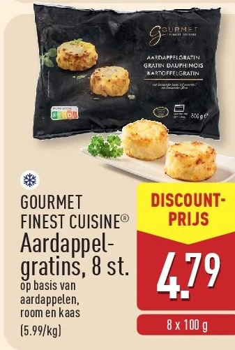 Aardappelgratins, 8st.