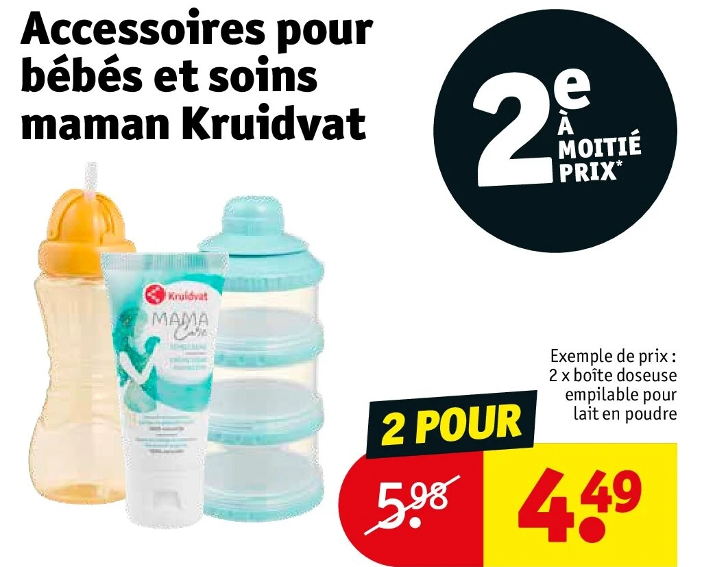 Accessoires pour bébés et soins maman Kruidvat