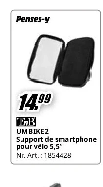 UMBIKE2 Support de smartphone pour vélo 5,5”