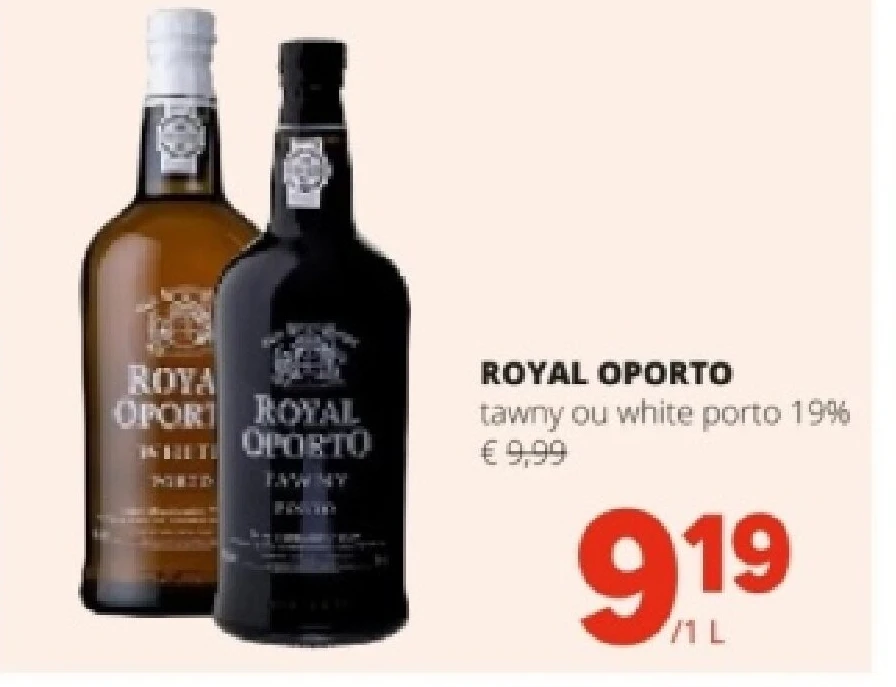 ROYAL OPORTO tawny ou white porto 19%