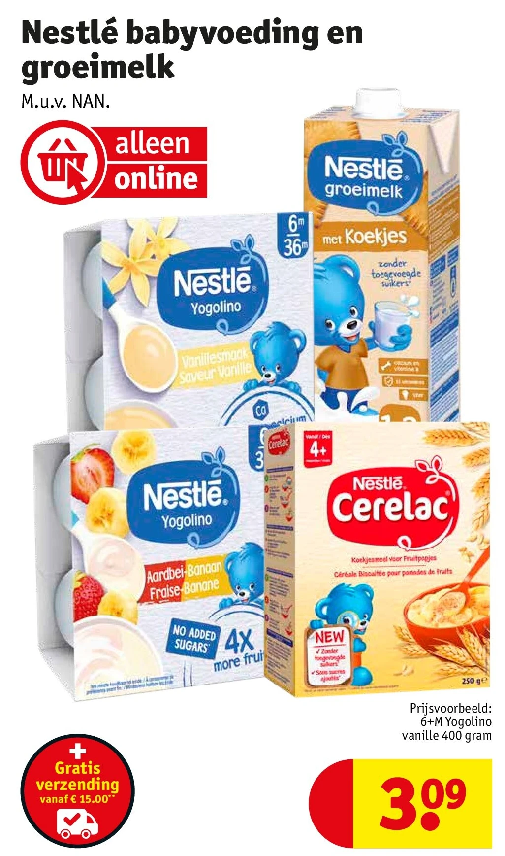 Nestlé babyvoeding en groeimelk