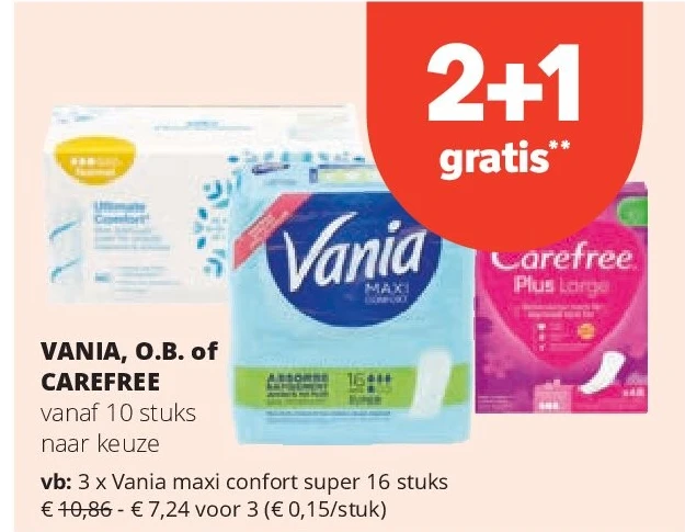 Vania maxi confort super 16 stuks