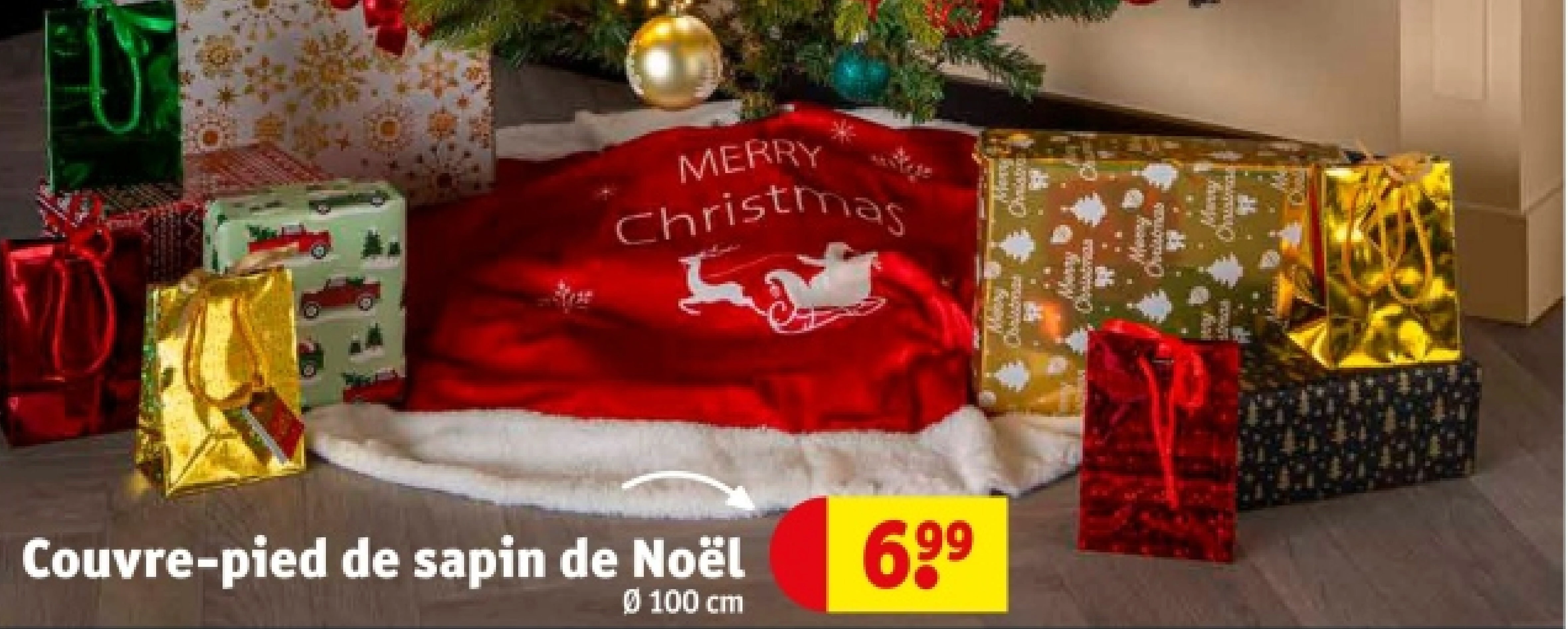 Couvre-pied de sapin de Noël