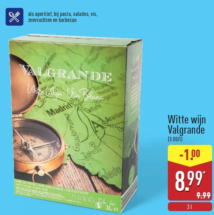 Witte wijn Valgrande