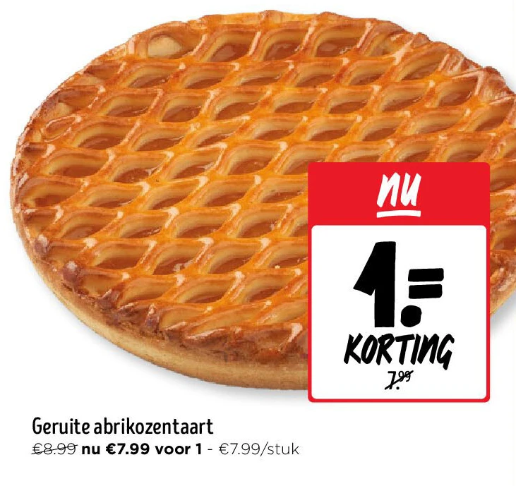 Geruite abrikozentaart