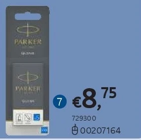 PARKER INKTPATRONEN BLAUW - 10 STUKS
