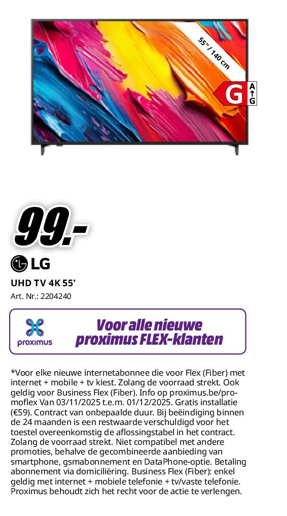 UHD TV 4K 55’