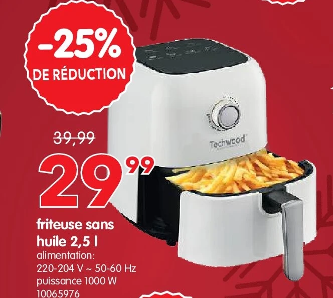 friteuse sans huile 2,5 l