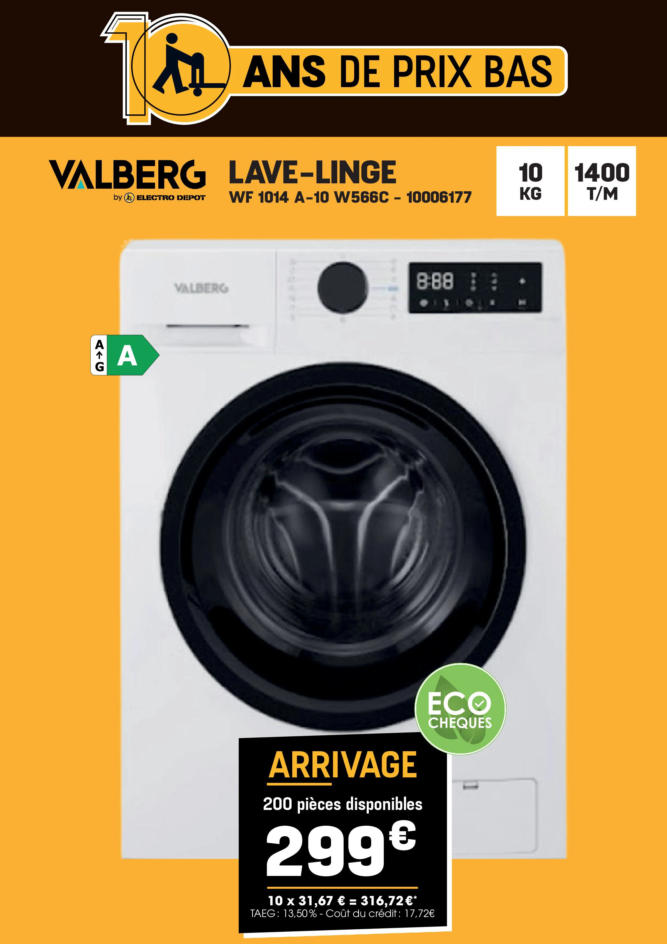 Valberg LAVE-LINGE WF 1014 A-10 W566C