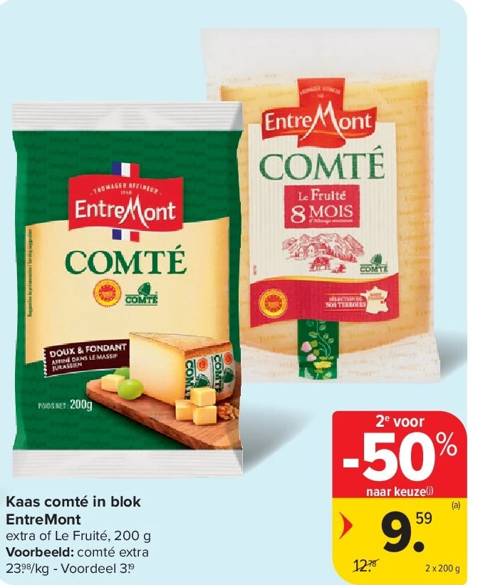 Kaas comté in blok EntreMont