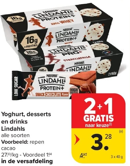 Yoghurt, desserts en drinks Lindahls
