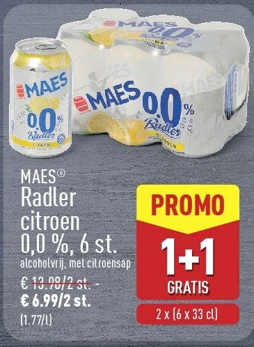 Radler citroen 0,0 %, 6st.