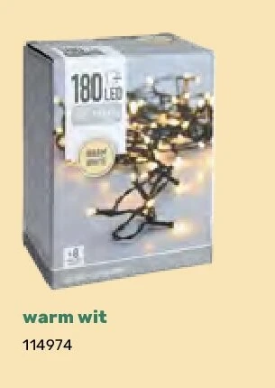 Verlichting 180 LED warm wit