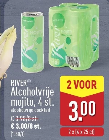 Alcoholvrije mojito, 4st.