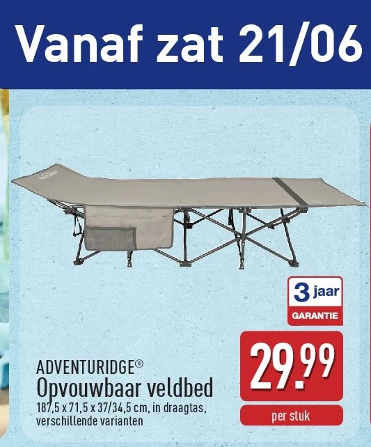 Opvouwbaar veldbed