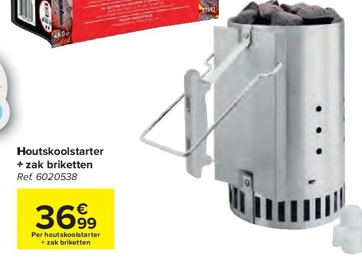 Houtskoolstarter + zak briketten