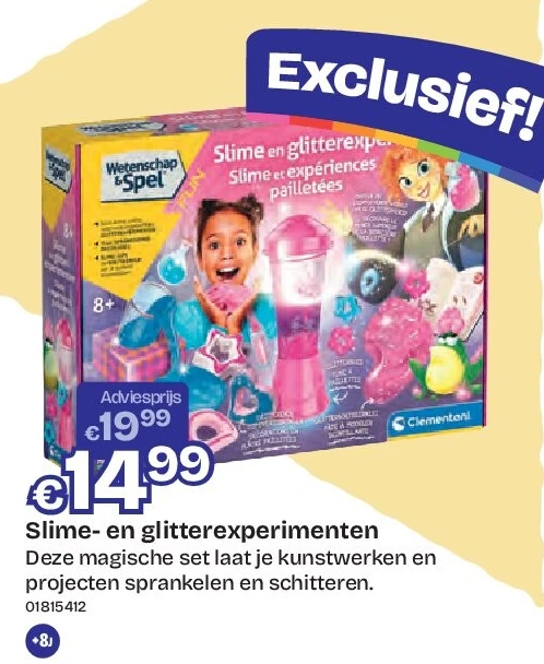 Slime- en glitterexperimenten