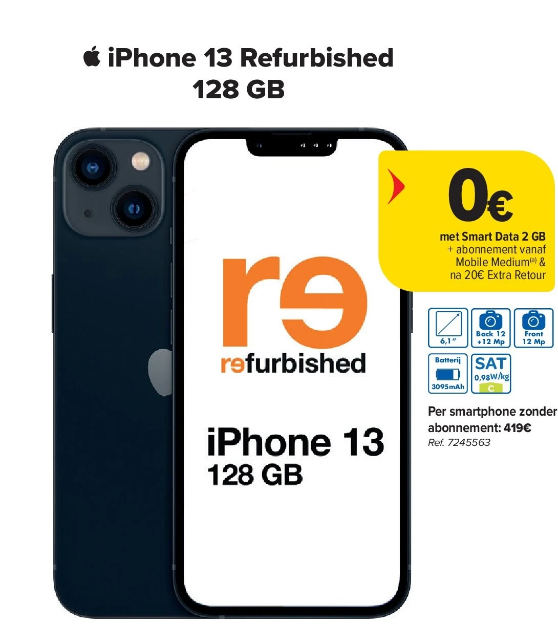iPhone 13 Refurbished 128 GB