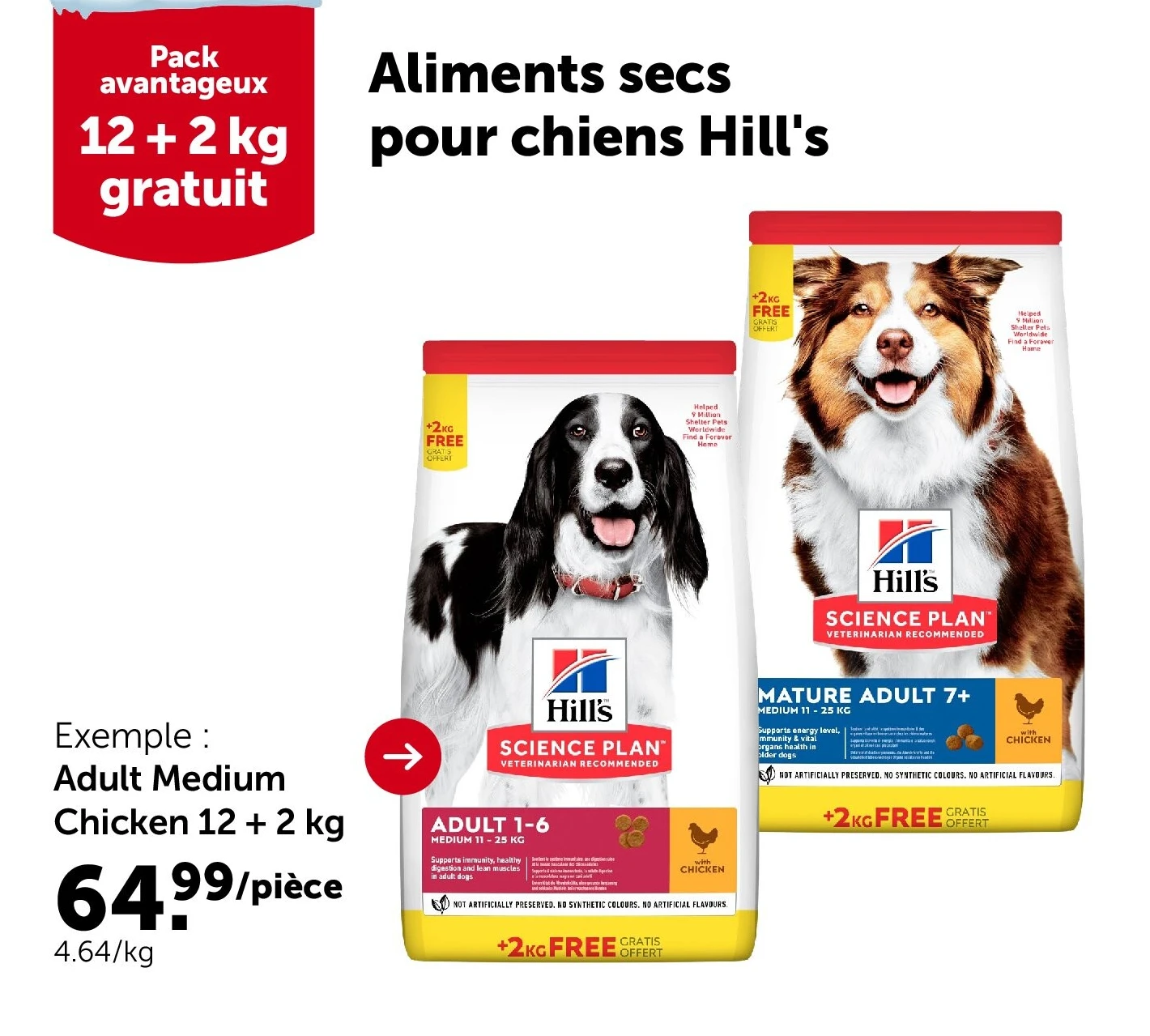 Adult Medium Chicken 12 + 2 kg