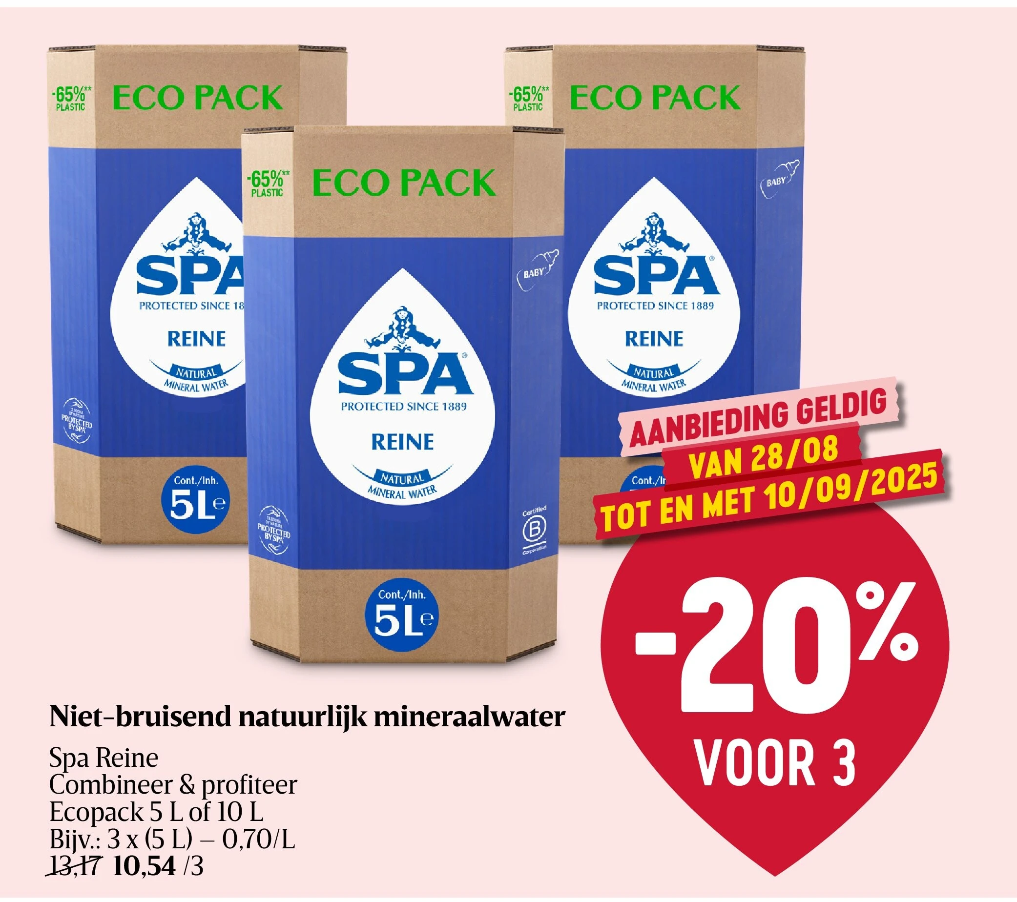 Niet-bruisend natuurlijk mineraalwater