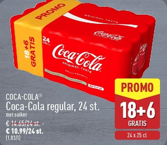 Coca-Cola regular, 24st.