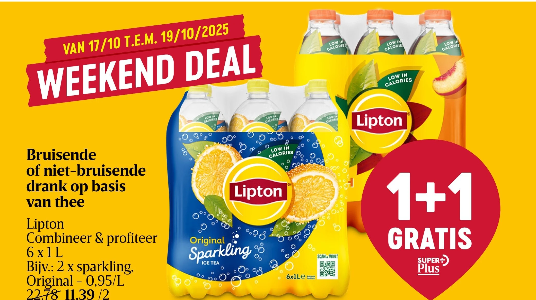 Bruisende of niet-bruisende drank op basis van thee