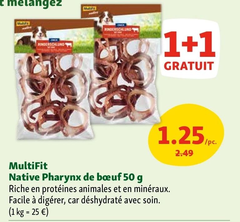 MultiFit Native Pharynx de bœuf 50 g