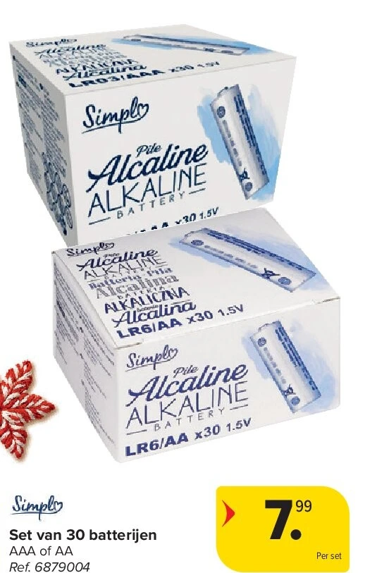 Set van 30 batterijen