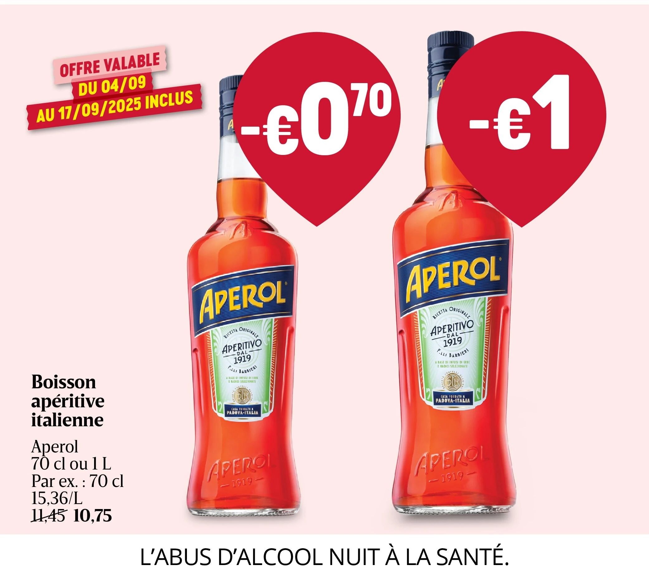 Boisson apéritive italienne