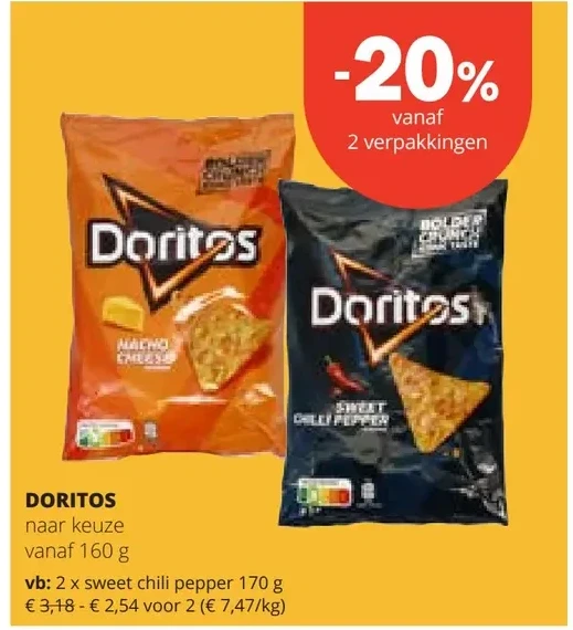 DORITOS sweet chili pepper 170 g