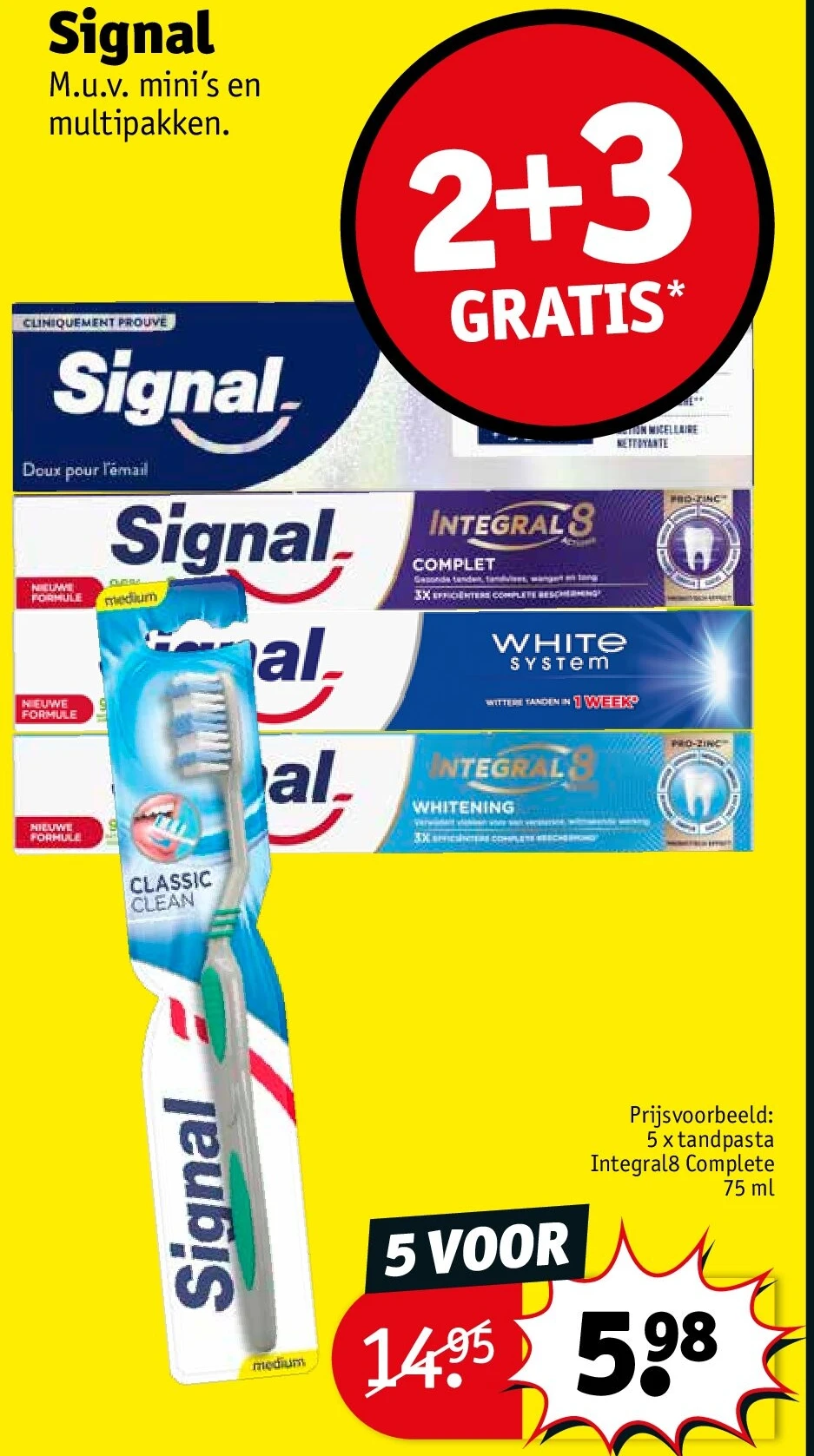 5 x tandpasta Integral8 Complete 75 ml