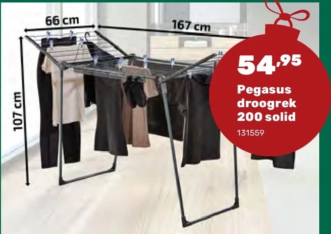 Pegasus droogrek 200 solid