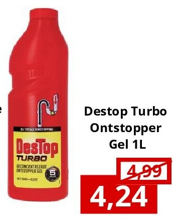 Destop Turbo Ontstopper Gel 1L