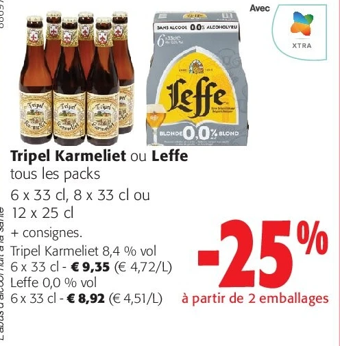 Tripel Karmeliet 8,4 % vol 6 x 33 cl