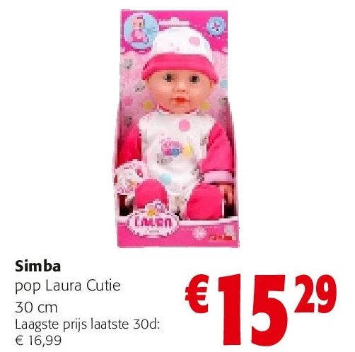 Simba pop Laura Cutie 30 cm