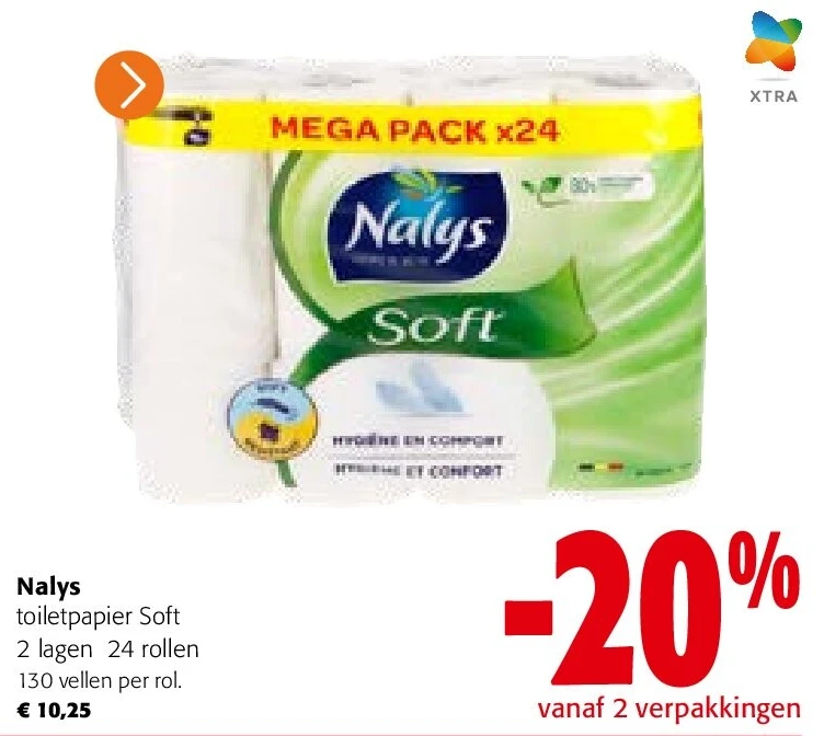 Nalys toiletpapier Soft