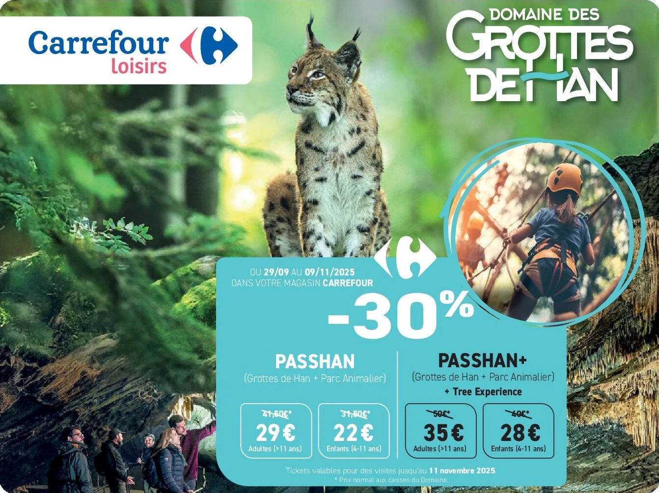 Carrefour loisirs DOMAINE DES GROTTES DE HAN