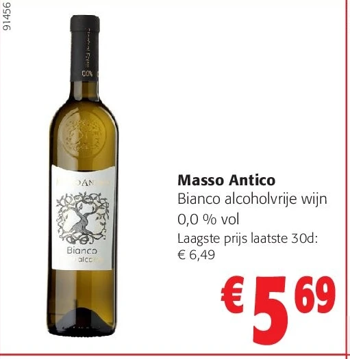 Masso Antico Bianco alcoholvrije wijn 0,0 % vol